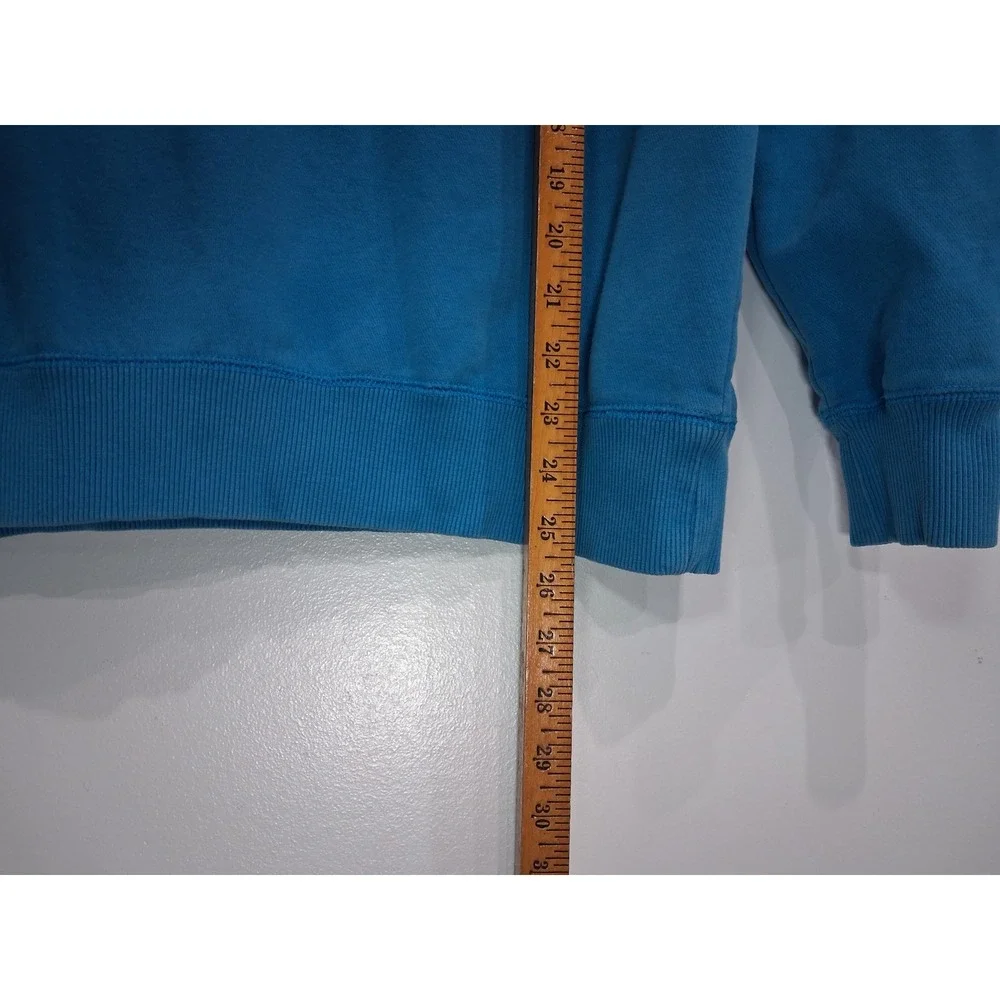 Nike Hoodie Womens XL Blue Spellout Pullover Graphic Sweatshirt Long Sleeve Logo